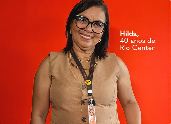 Hilda, colaboradora da Rio Center