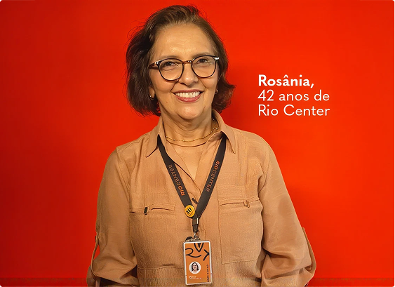 Rosânia, colaboradora da Rio Center