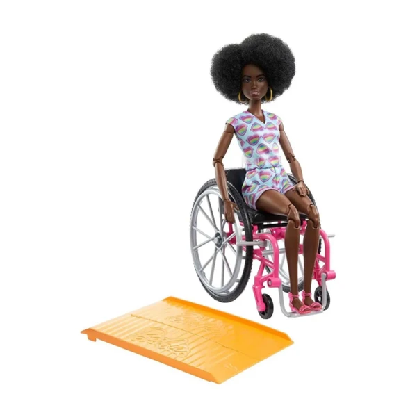 BARBIE FASHIONISTA MATTEL CADEIRA DE RODAS NEGRA