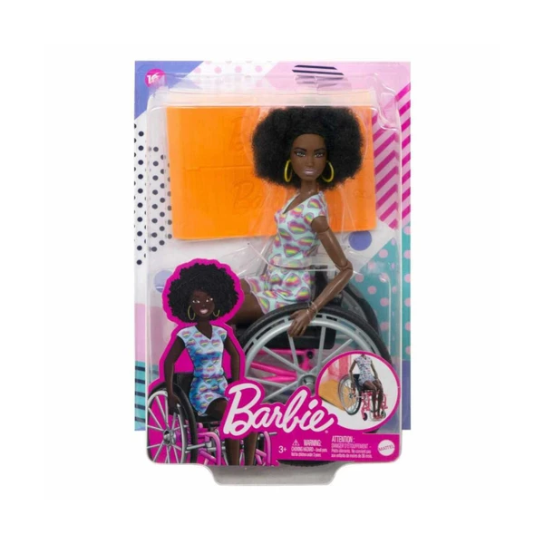 BARBIE FASHIONISTA MATTEL CADEIRA DE RODAS NEGRA
