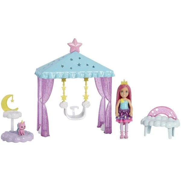 BARBIE MATTEL DREAMTOPIA CHELSEA BALANÇO MÁGICO NAS NUVENS
