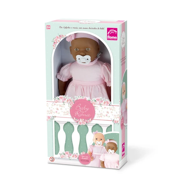 BONECA ROMA BABY BY ROMA NEGRA