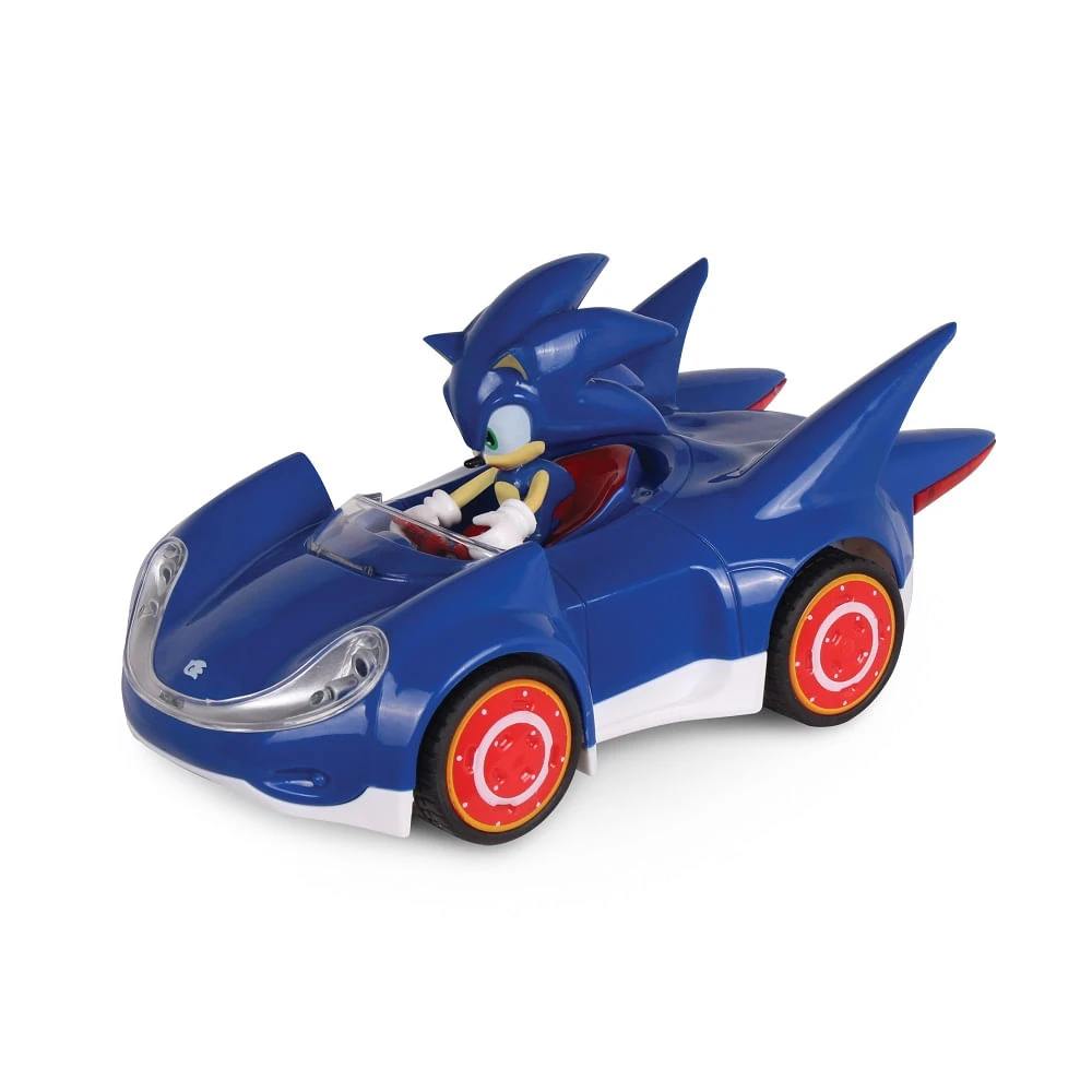 CARRO PULL BACK SONIC AZUL FUN