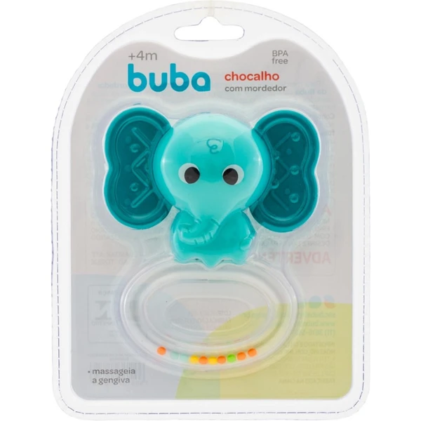 CHOCALHO COM MORDEDOR ELEFANTE BUBA