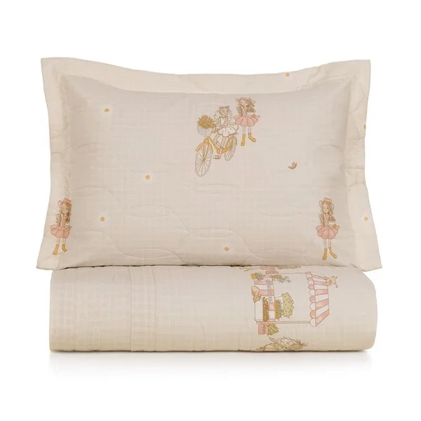 COLCHA CASAL DAISY 200 FIOS KARSTEN