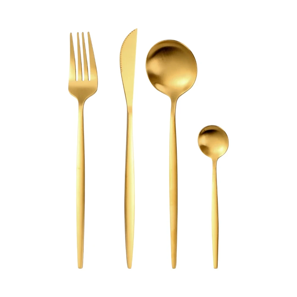 FAQUEIRO CONSTANTINNE FULL FIT AÇO INOX 24 PEÇAS DOURADO