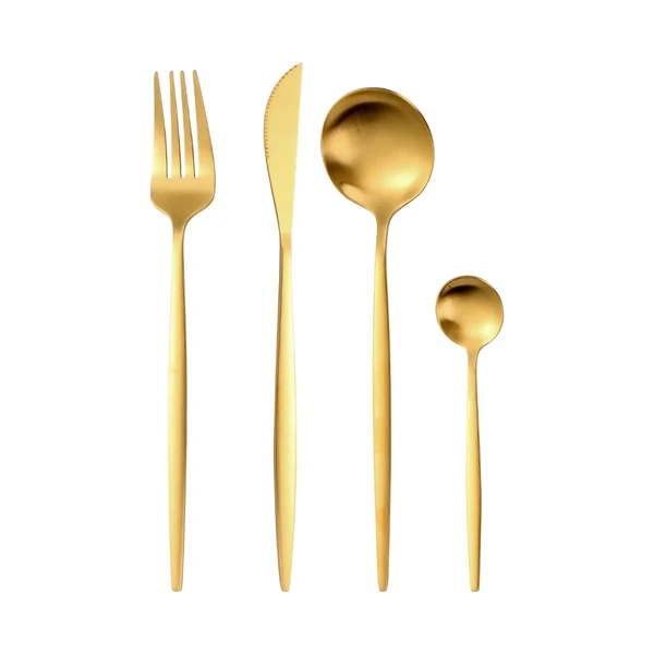FAQUEIRO CONSTANTINNE FULL FIT AÇO INOX 24 PEÇAS DOURADO