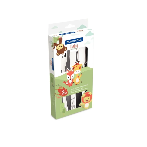 JOGO DE TALHER INFANTIL TRAMONTINA BABY FRIENDS