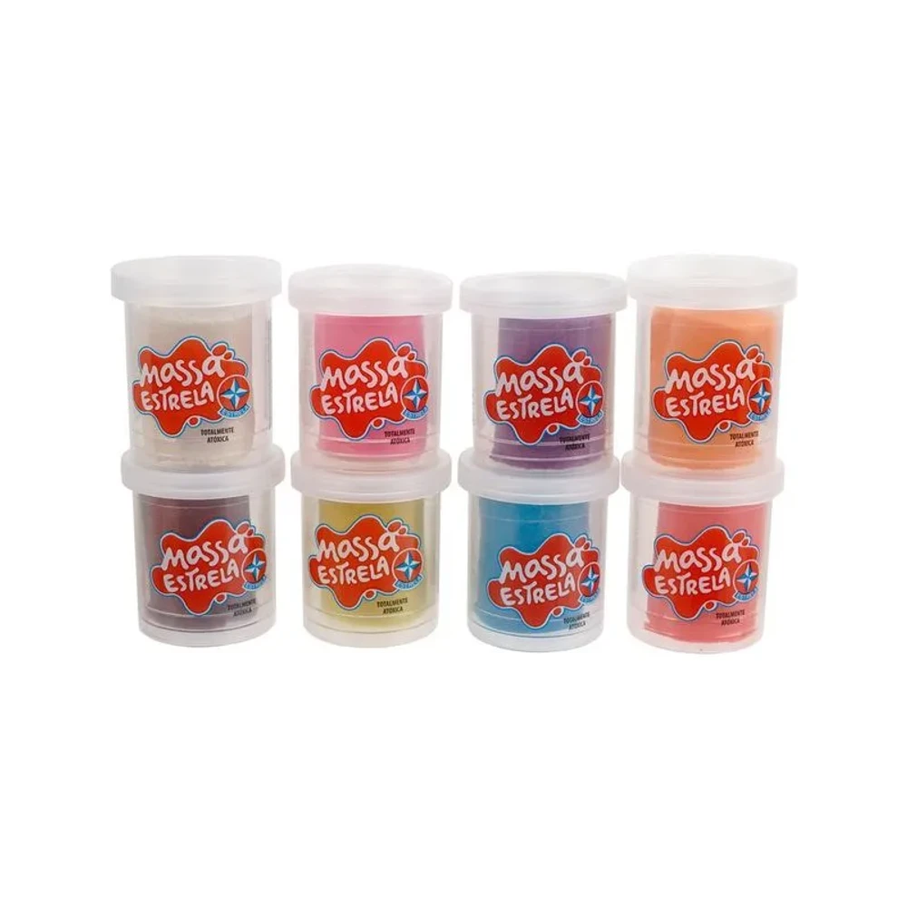 KIT DE MASSINHA ESTRELA CORES