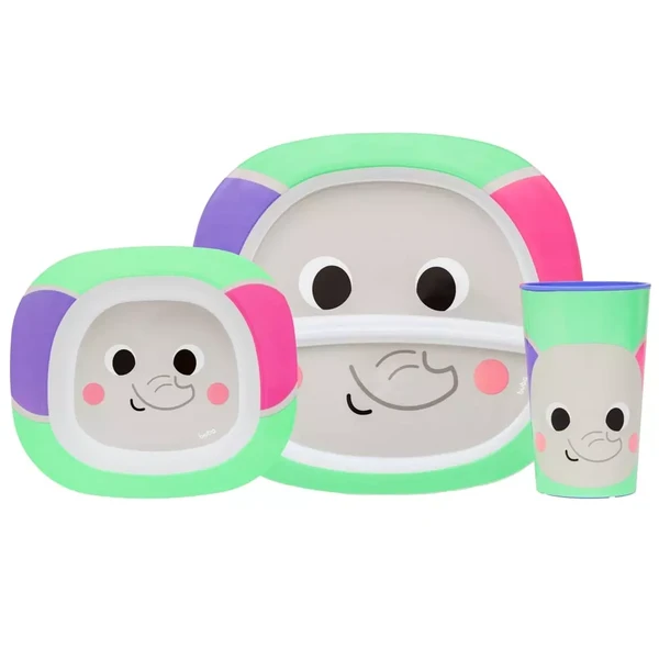 KIT REFEIÇÃO BUBA BUBAZOO ELEFANTE