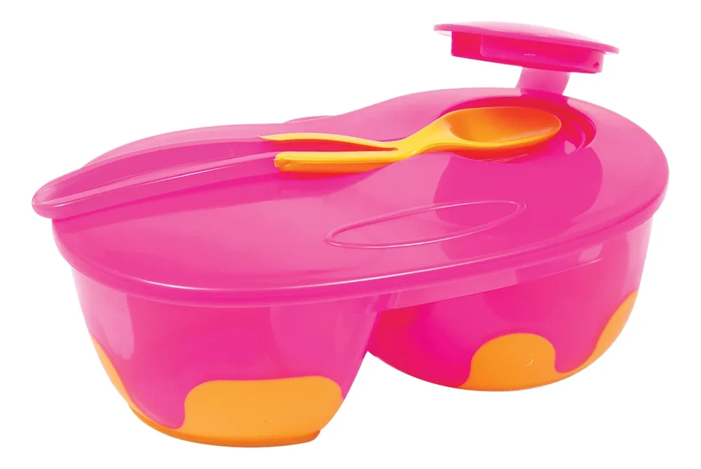KIT REFEIÇÃO BUBA COM DIVISÓRIA ROSA