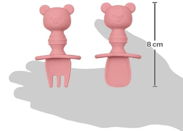 KIT TALHERES SILICONE URSINHO BUBA