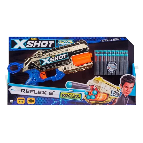 LANÇADOR CANDIDE X-SHOT REFLEX 6 COM 16 DARDOS