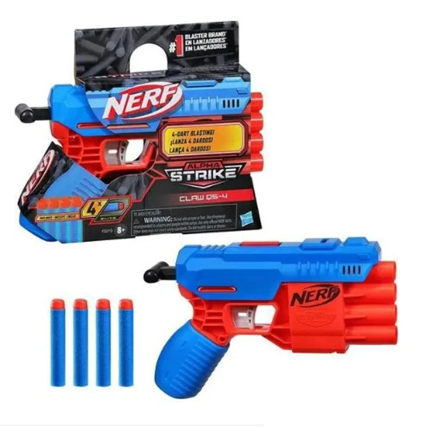 LANÇADOR NERF ALPHA STRIKE CLAW DUAL QS-4 HASBRO