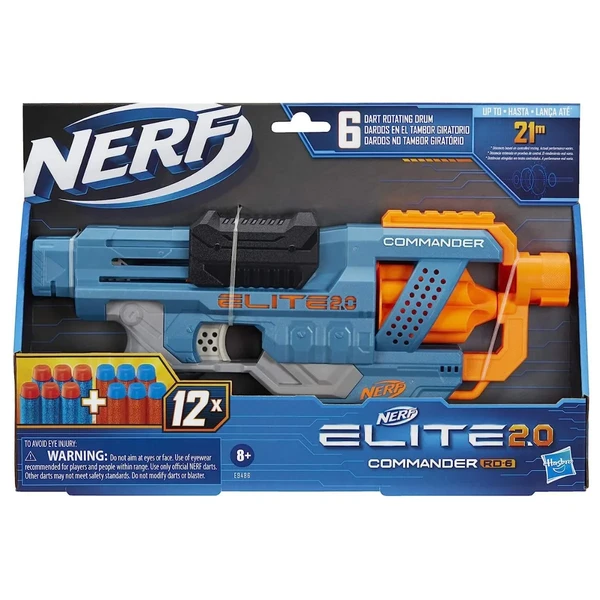LANÇADOR NERF ELITE 2.0 COMMANDER HASBRO