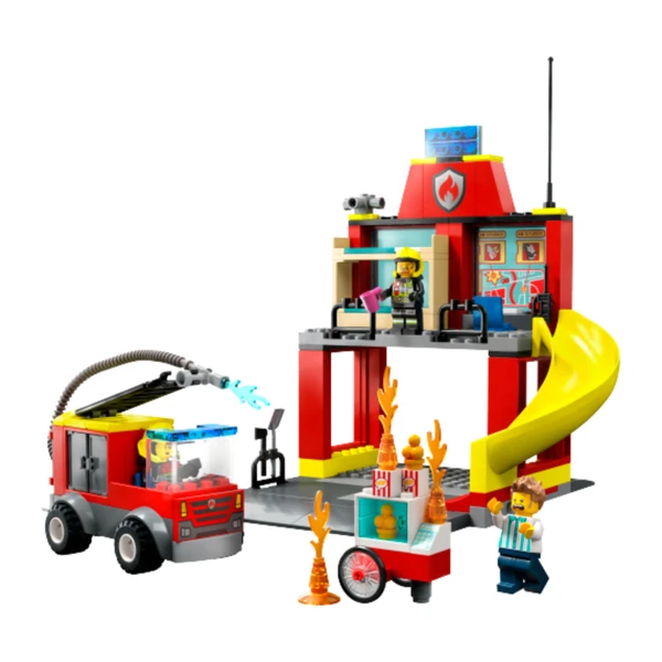 LEGO CITY QUARTEL E CAMINHÃO DOS BOMBEIROS