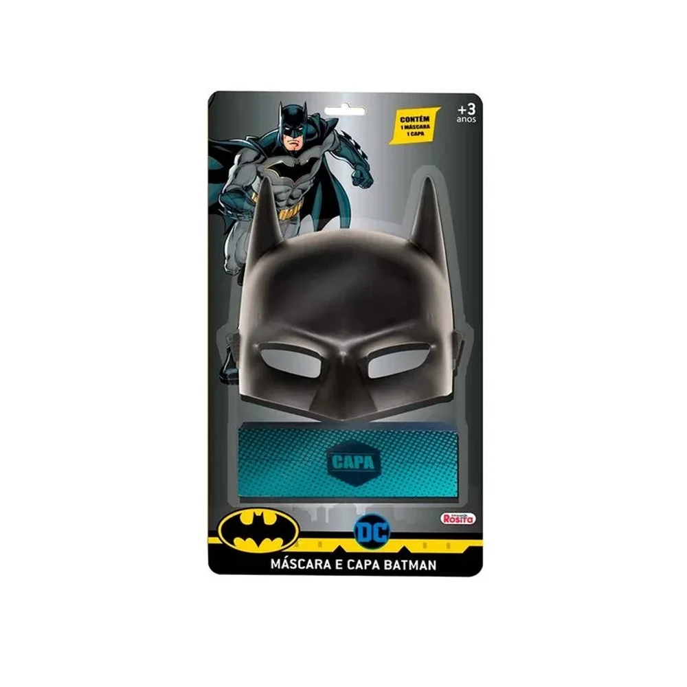 MÁSCARA E CAPA BATMAN ROSITA
