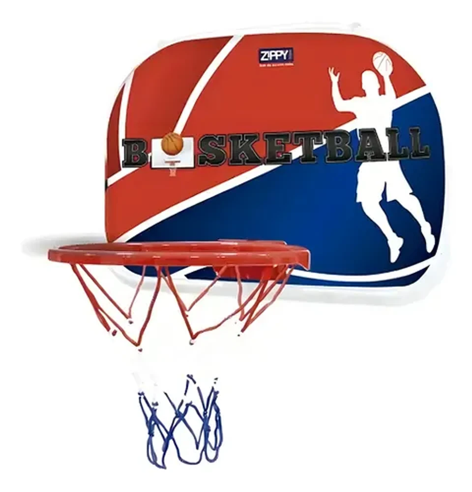 MINI TABELA DE BASQUETE COM BOLA E BOMBA ZIPPY TOYS