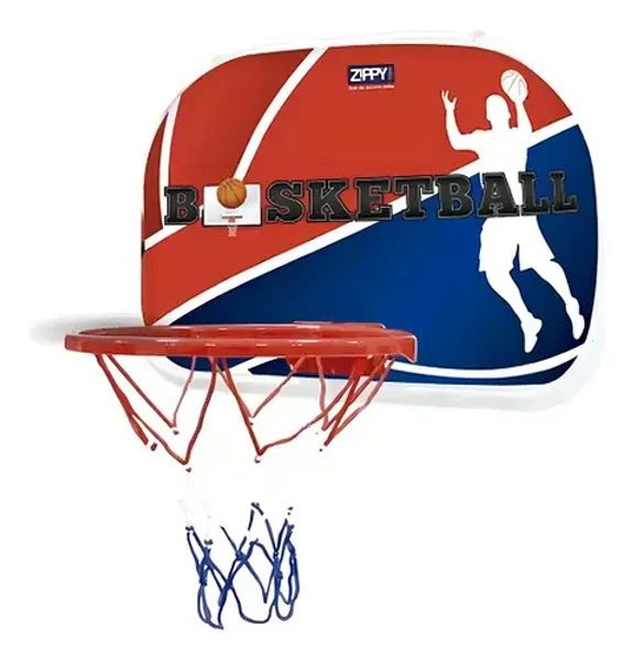 MINI TABELA DE BASQUETE COM BOLA E BOMBA ZIPPY TOYS