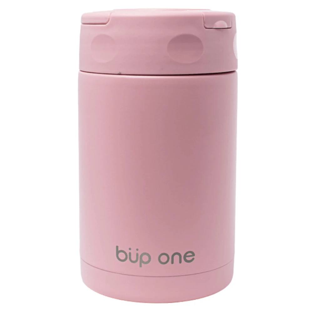 POTE TÉRMICO COM TALHER INOX ROSA 500ML BUP ONE
