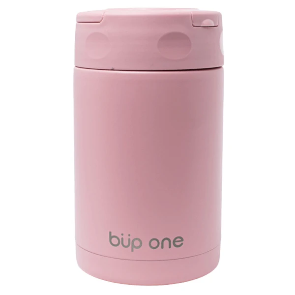 POTE TÉRMICO COM TALHER INOX ROSA 500ML BUP ONE