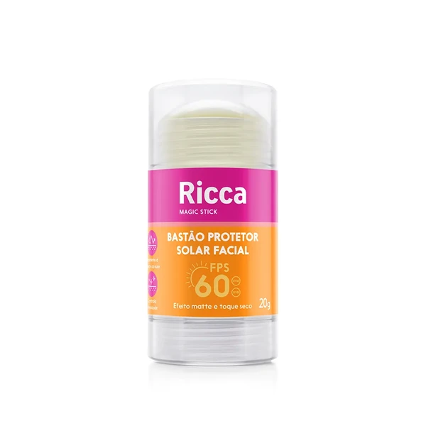PROTETOR SOLAR RICCA FACIAL EM BASTÃO FPS60