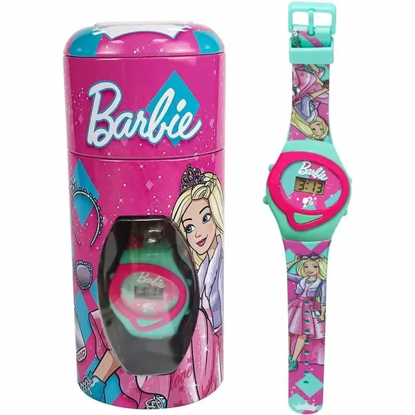 RELÓGIO FUN BARBIE NO COFRINHO
