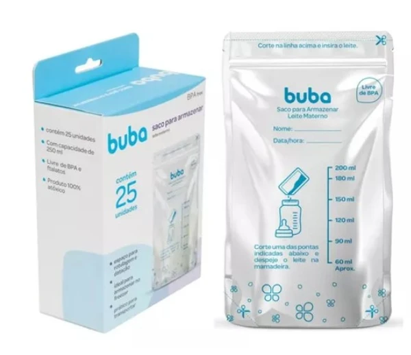 SACO BUBA P/ ARMAZENAR LEITE