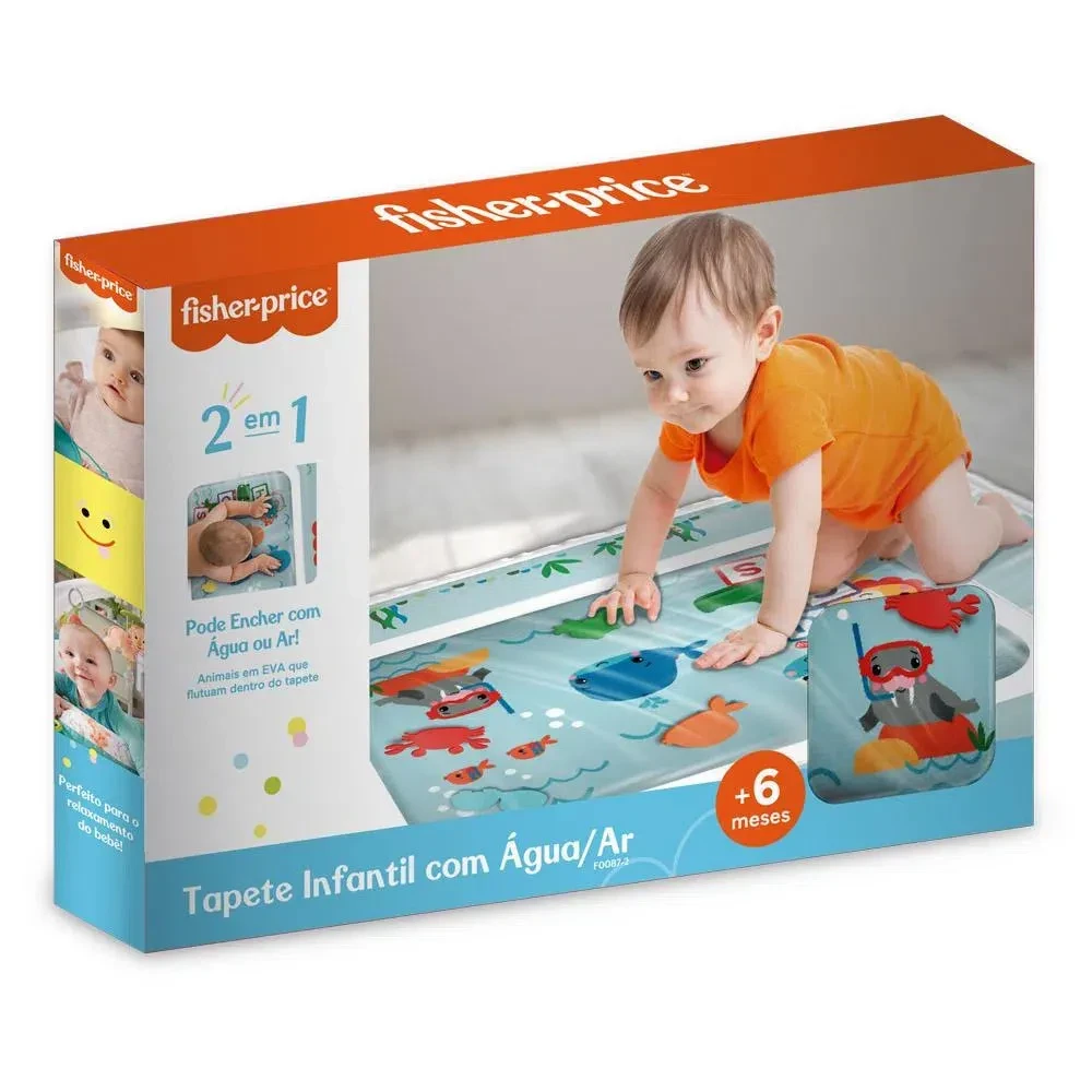 TAPETE INFANTIL FISHER PRICE COM ÁGUA E AR