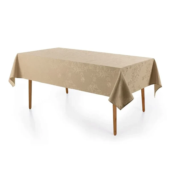 TOALHA DE MESA RETANGULAR ROMAN 160X270 BEGE KARSTEN