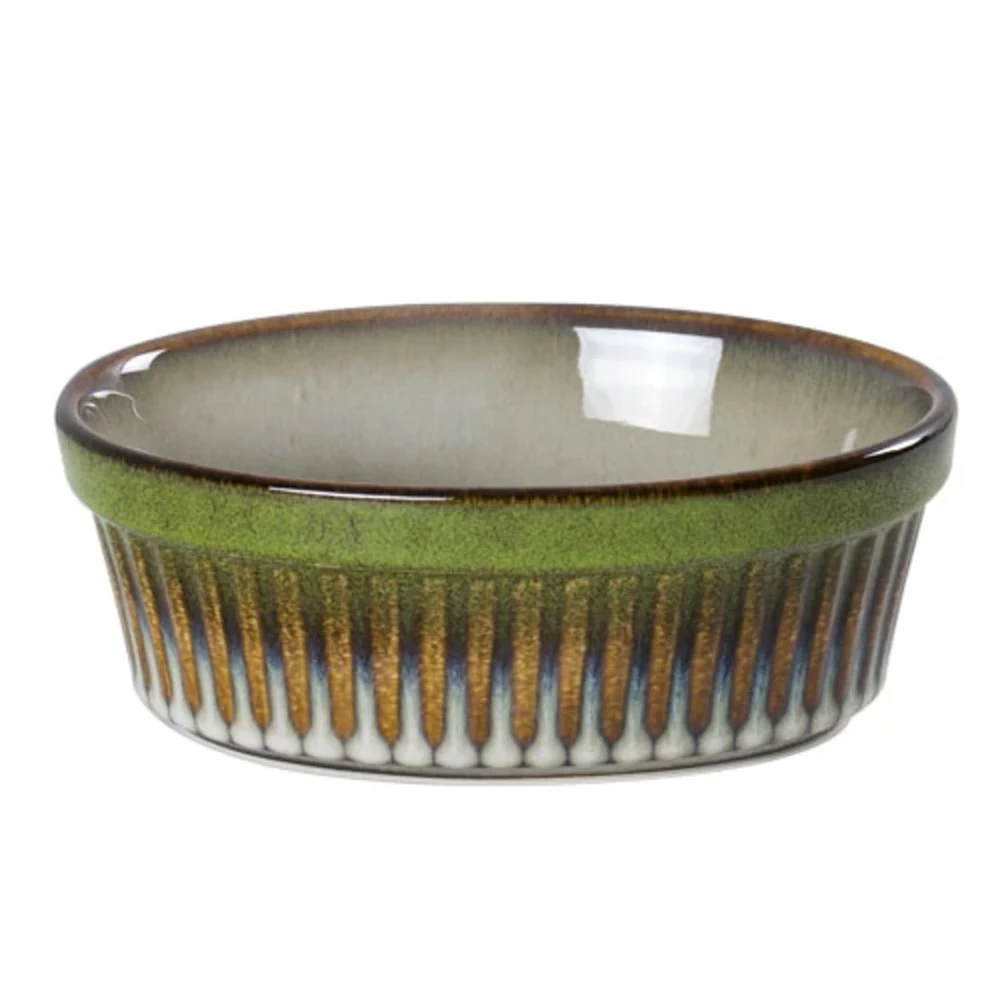 TRAVESSA REDONDA FULL FIT CERÂMICA 550ML VERDE
