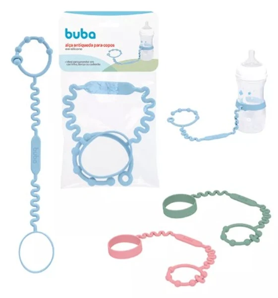 ALÇA EM SILICONE PARA COPOS E MAMADEIRAS BUBA