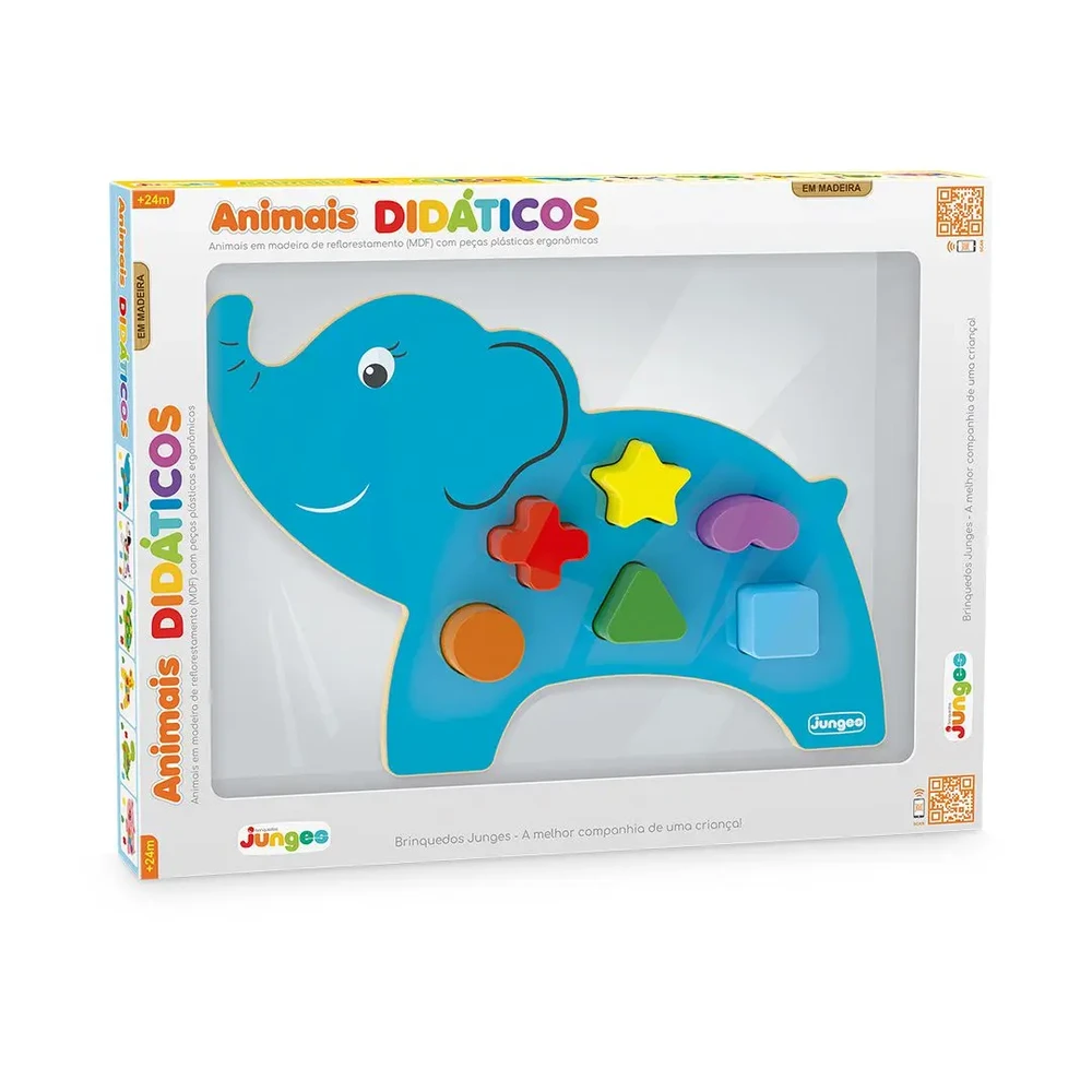 ANIMAIS DIDÁTICOS ELEFANTE JUNGES