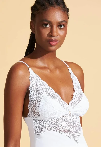 BABYDOLL EM MICROFIBRA COM RENDA AMNI RECCO