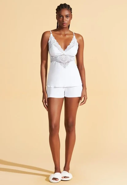 BABYDOLL EM MICROFIBRA COM RENDA AMNI RECCO