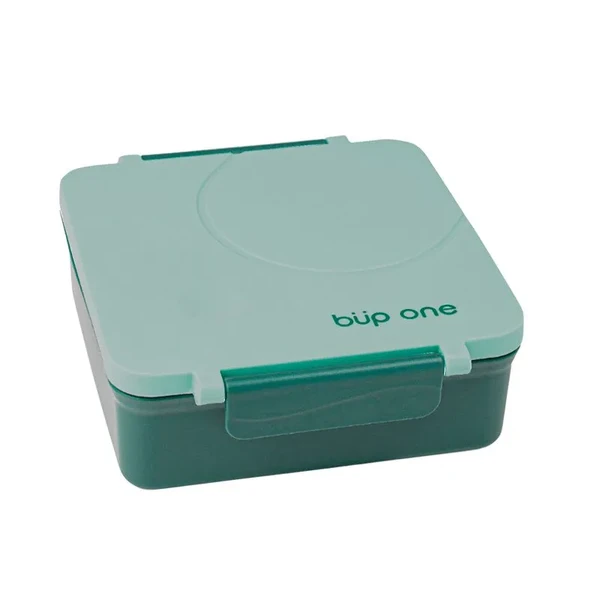 BENTO BOX COM 3 DIVISÓRIAS E POTE TÉRMICO VERDE BUP ONE