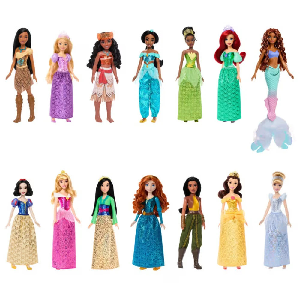 BONECA DISNEY PRINCESAS SAIA CINTILANTE SORTIDA MATTEL