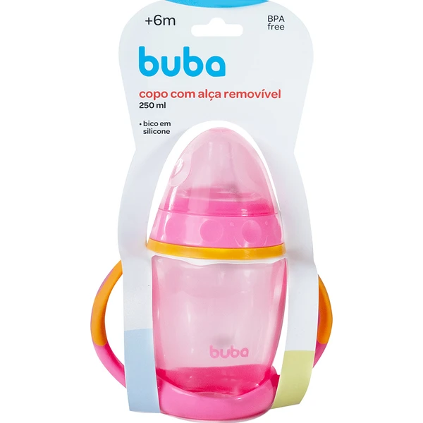 BUBA COPO BUBA COM ALÇA REMOVÍVEL ROSA