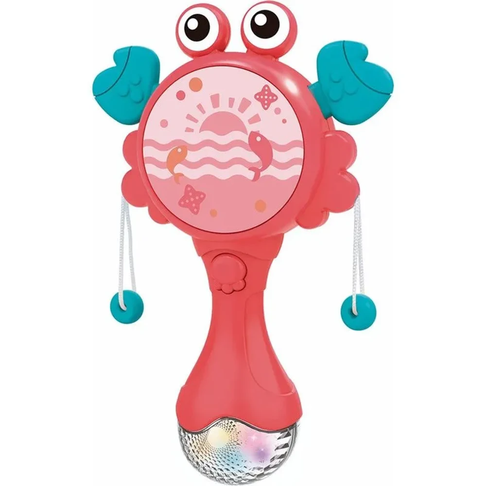 CHOCALHO CARANGUEJO MUSICAL ROSA ZIPPY TOYS