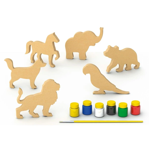 KIT COLORIR E BRINCAR ANIMAIS JUNGES