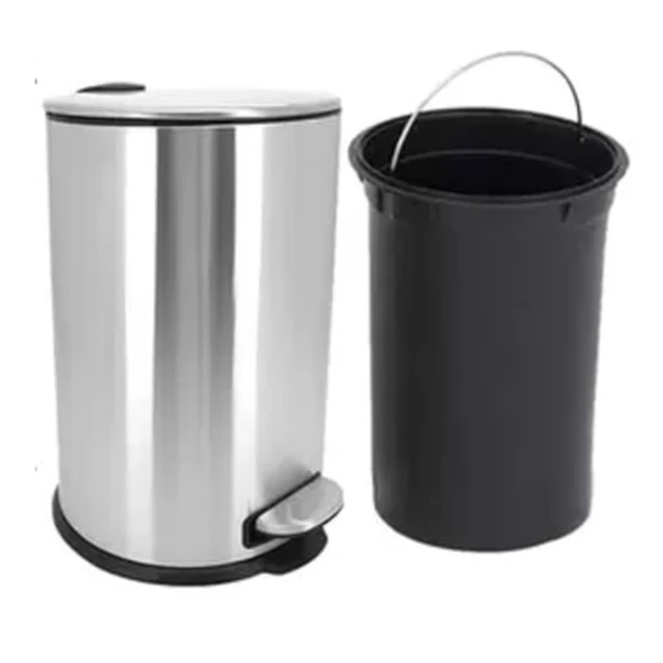 LIXEIRA DE INOX 20L COM PEDAL MIMO