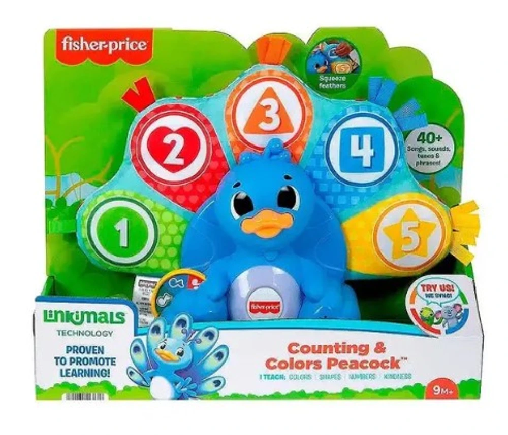 PAVÃO COLORIDO FISHER-PRICE LINKIMALS - MATTEL