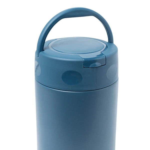 POTE TÉRMICO COM TALHER INOX AZUL 500ML BUP ONE