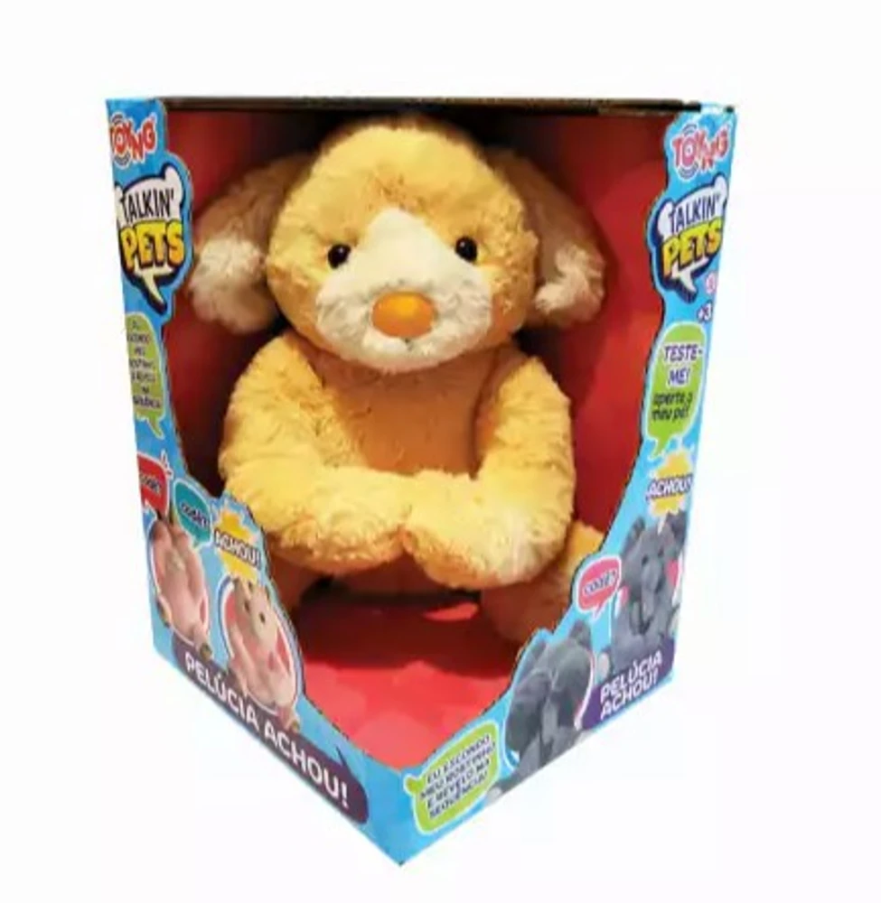 URSO PELÚCIA ACHOU TALKIN' PETS