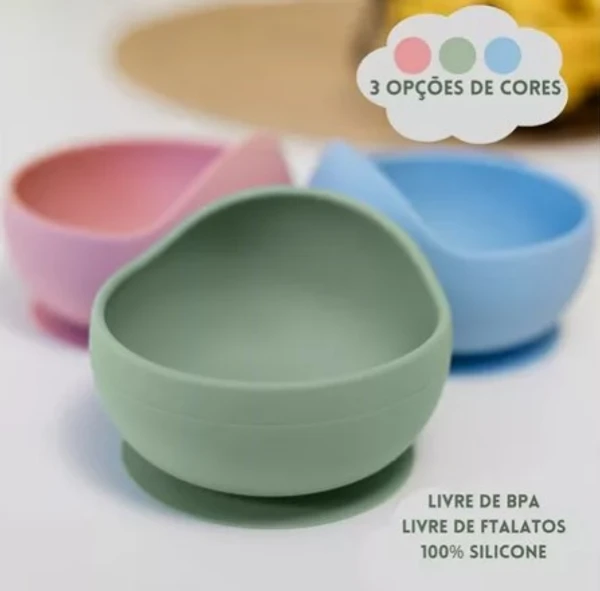 BOWL BUBA SILICONE COM VENTOSA
