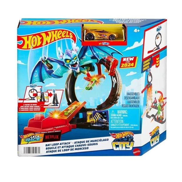 HOT WHEELS CITY PISTA ATAQUE DO MORCEGO MATTEL