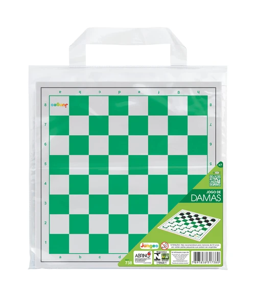 JOGO DE DAMAS SACOLA JUNGES