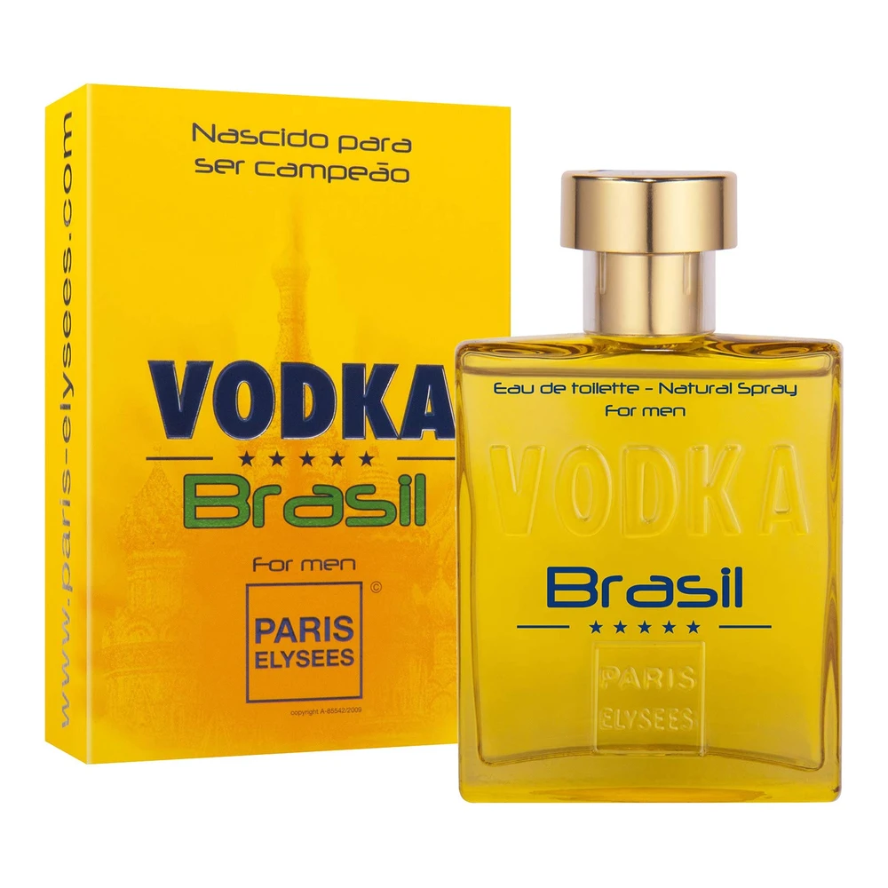 PERFUME PARIS ELYSEES VODKA BRASIL AMARELO 100ML