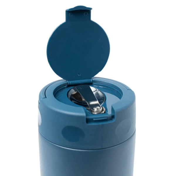 POTE TÉRMICO COM TALHER INOX AZUL 500ML BUP ONE