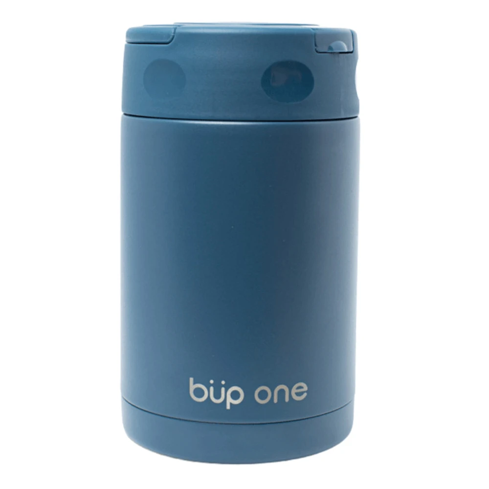 POTE TÉRMICO COM TALHER INOX AZUL 500ML BUP ONE